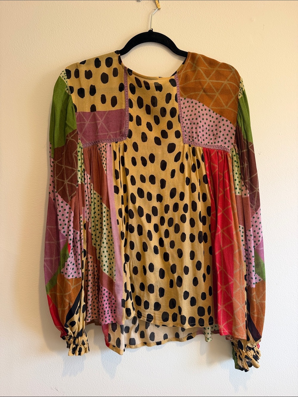 Anthropologie Printed Long Sleeve Blouse - Multicolor